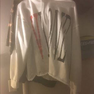 White Vlone Reversible Hoodie Size L supreme Yeezy